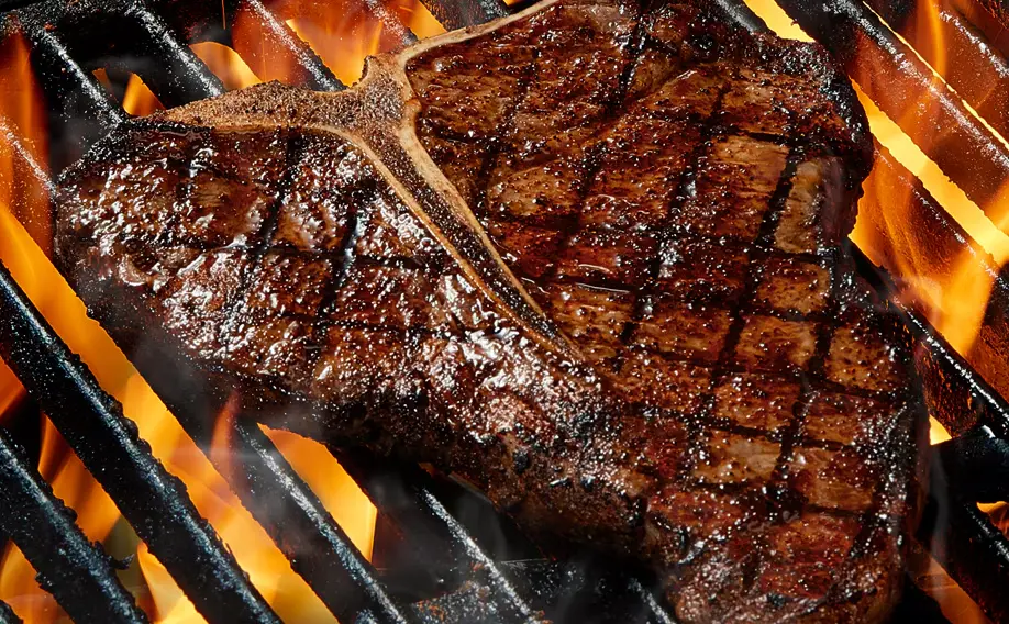 fire grilled T- bone