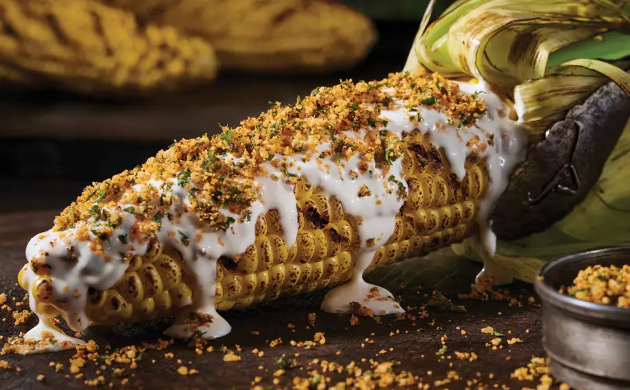 fire grilled corn on the cob