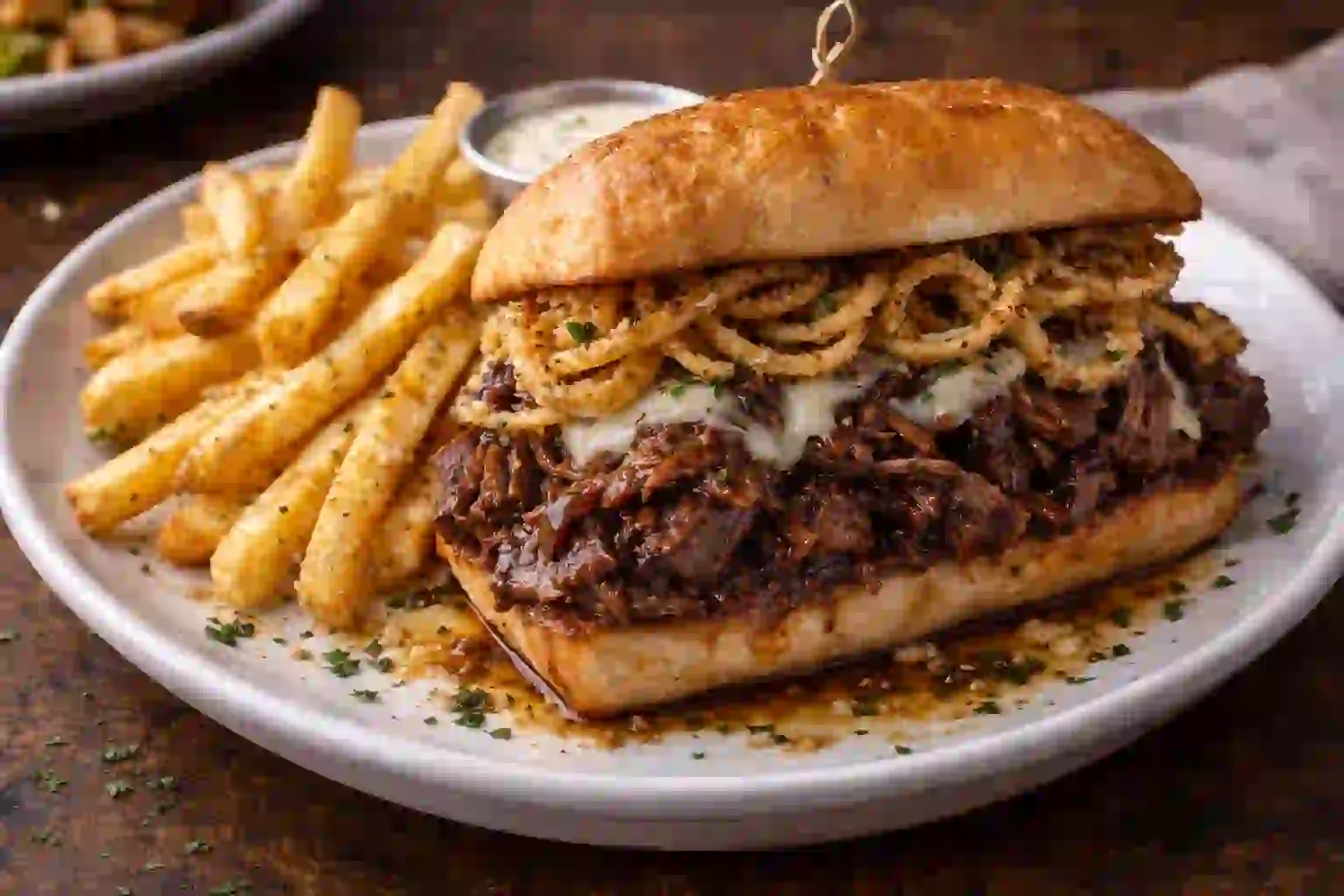 Braised Beef Short Rib Sandwich
