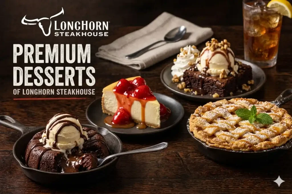 desserts of longorn steakhouse