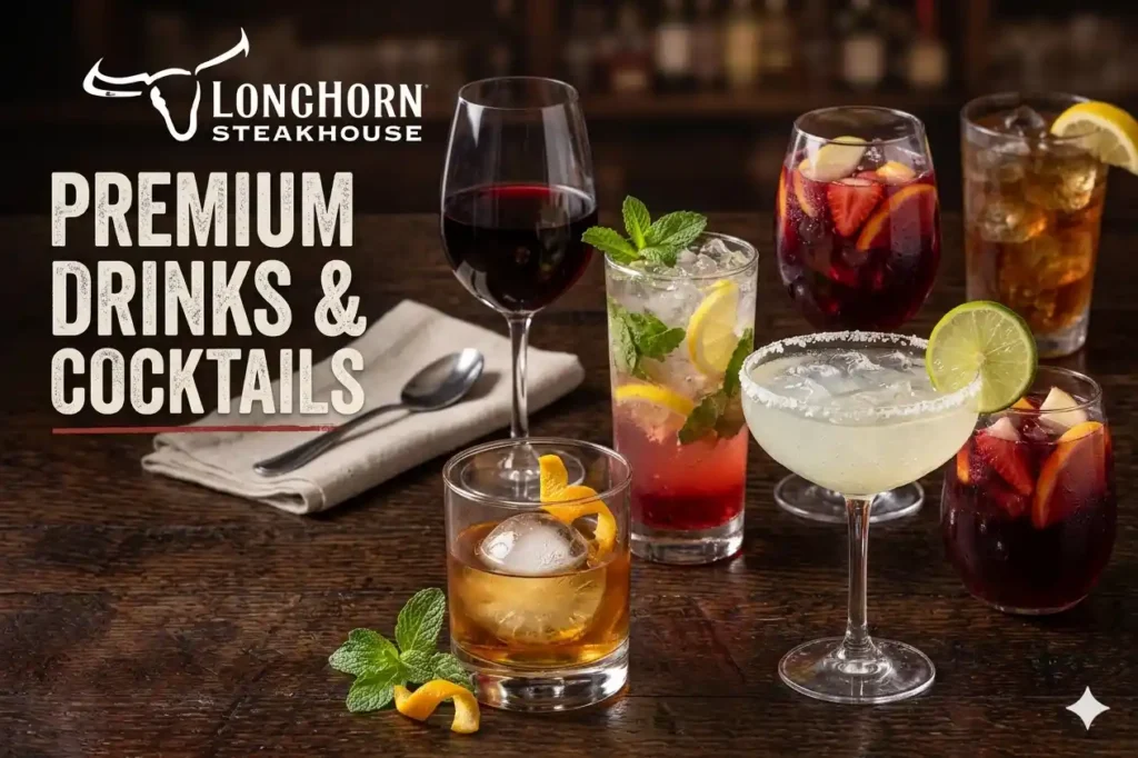 drinks and cocktails of longhron