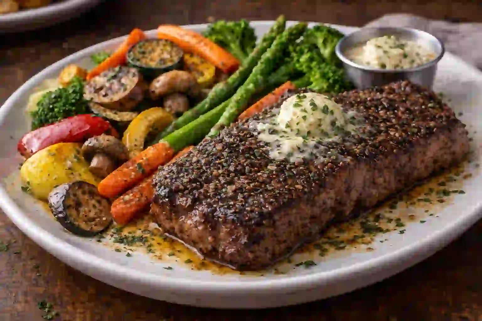 Veggie-Forward Steak Plate